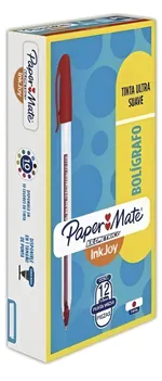 Bolígrafos Paper Mate Kilométrico Caja 12 Piezas Tinta Roja — foto 2