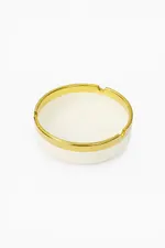 Cenicero de Cerámica Redondo con Filo Dorado 10 cm — foto 4
