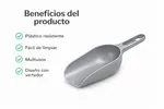 Cucharón Reforzado Para Granos y Semillas 1 Kg Rosa — foto 4
