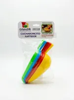Cucharitas de Plástico 10 cm Pack de 5 Colores Surtidos — foto 2