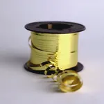 Listón Curly Metálico Dorado Rollo 100 m — foto 2
