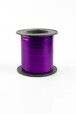 Listón Curly Metálico 100 m Para Regalos Morado — foto 1
