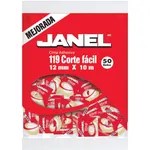 Cinta Adhesiva Janel Corte Fácil 12x10 Bolsa 50 Piezas — foto 1