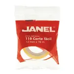 Cinta Adhesiva Janel Corte Fácil 12x10 Bolsa 50 Piezas — foto 2