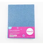 Foamy Diamantado Azul Cielo Carta Selanusa 10 Piezas — foto 1