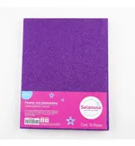 Foamy Diamantado Morado Carta Selanusa 10 Piezas — foto 1