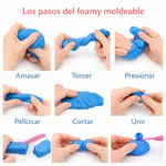 Foamy Moldeable 12 Piezas Colores Surtidos — foto 4