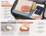 Jabonera De Viaje Con Tapa Y Canasta Escurridora Verde — foto 4