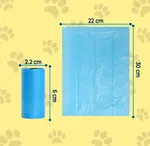 Bolsas Para Desechos de Perro 75 Piezas 22x30 cm — foto 2