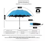 Paraguas Mágico Compacto Protección UV Azul Cielo — foto 2