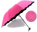 Paraguas Mágico Plegable Rosa Mexicano Protección UV — foto 1
