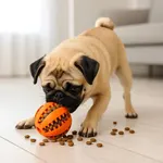 Pelota Comedero Interactiva Para Perro Naranja — foto 3