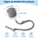 Pelota Interactiva Con Cuerda Para Mascota Gris — foto 2