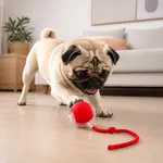 Pelota Interactiva con Cuerda para Mascota Roja — foto 3