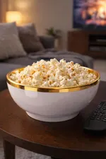 Plato Tazón Grande Dorado Modelo A519 — foto 5