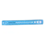 Regla Flexible 30 cm Azul de Plástico Irrompible — foto 1