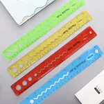 Regla Flexible 30 cm Azul de Plástico Irrompible — foto 4