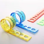 Regla Flexible 30 cm Azul de Plástico Irrompible — foto 5