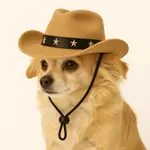 Sombrero Vaquero para Mascotas Chico Beige — foto 2