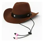 Sombrero Vaquero para Mascotas Chico Café — foto 1