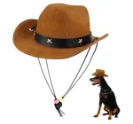 Sombrero Vaquero para Mascotas Chico Café — foto 2