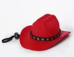 Sombrero Vaquero Para Mascotas Chico Rojo — foto 2