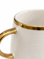 Taza Rayada Con Filo Dorado TFDJ246 — foto 3