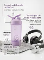 Shaker Mezclador 500 ml con Bola de Acero Color Morado — foto 2