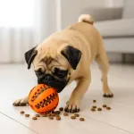 Pelota Comedero Interactiva Para Perro Turquesa — foto 3