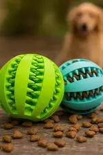 Pelota Comedero Interactiva Para Perro Turquesa — foto 10