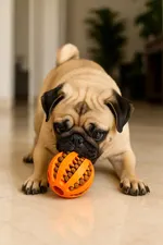 Pelota Comedero Interactiva Para Perro Turquesa — foto 8