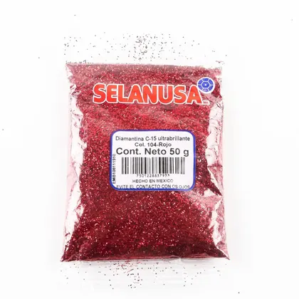 Diamantina Ultrabrillante Roja Selanusa Bolsa 50 g