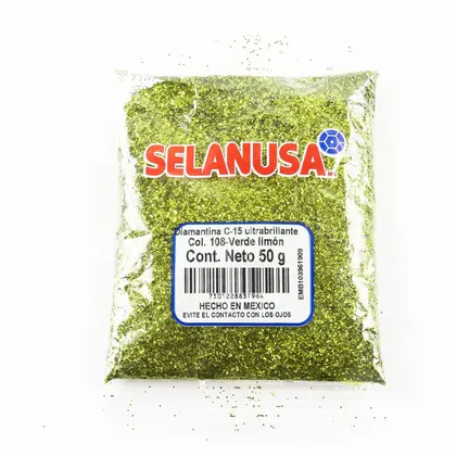 Diamantina Selanusa 50 g Verde Limón