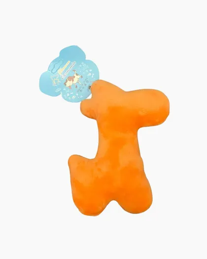Peluche Dinosaurio Chillón Naranja Para Perro 14 Cm