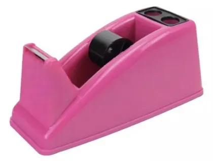 Dispensador de Cinta Adhesiva Diurex 10x5x4 cm Rosa