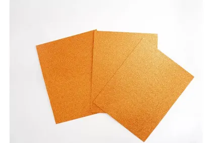 Foamy Diamantado Selanusa Carta 10 Piezas Naranja