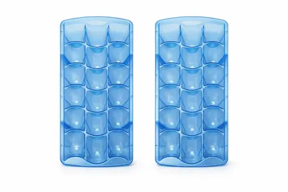 Hielera Flexible Sale Fácil 18 Cubos 2 Piezas Azul