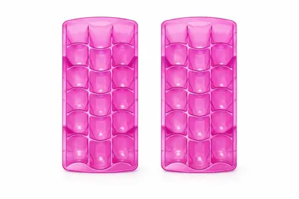 Hielera Flexible Sale Fácil 18 Cubos 2 Piezas Rosa