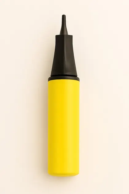 Bomba Manual Para Inflar Globos Color Amarillo