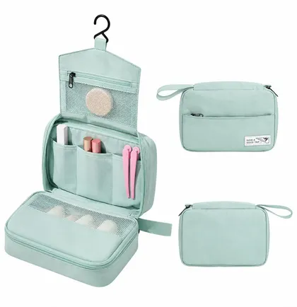 Neceser de Viaje Organizador Con Gancho Color Menta