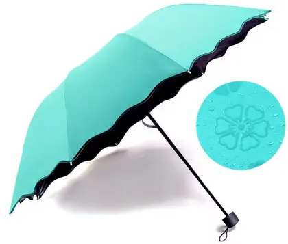 Paraguas Mágico Plegable Con Protección UV Menta