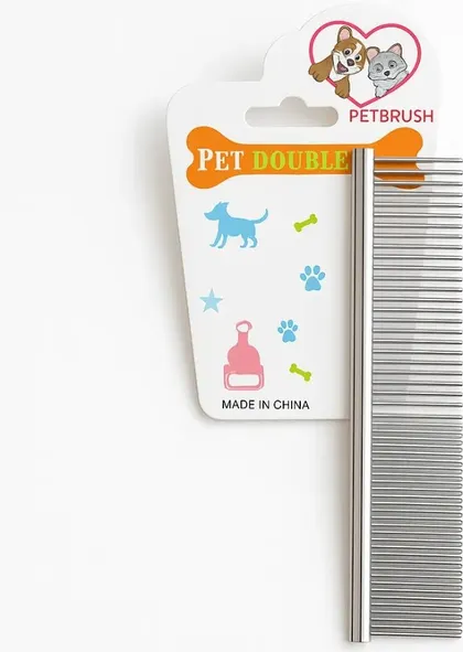 Peine de Acero Inoxidable para Mascotas