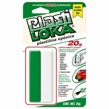 Plastilina Epóxica Plastiloka 20 g Caja Con 10 Piezas