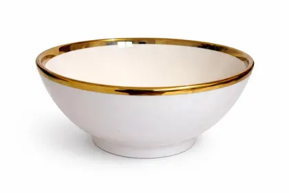 Plato Tazón Mediano Dorado Modelo A521