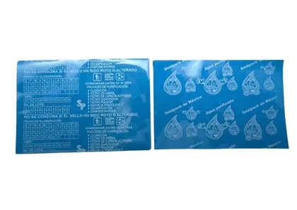 Millar de Sellos de Garantía para Garrafón Azul Cielo