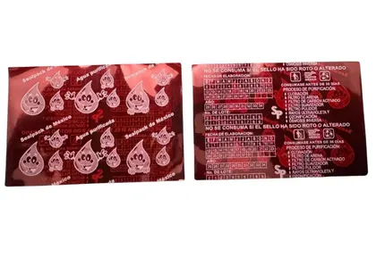 Millar de Sellos de Garantía para Garrafón Rojo Traslúcido