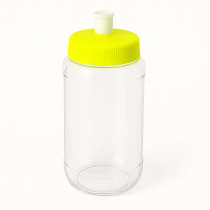 Tapa con Chupón para Vaso Amarillo Fosforescente