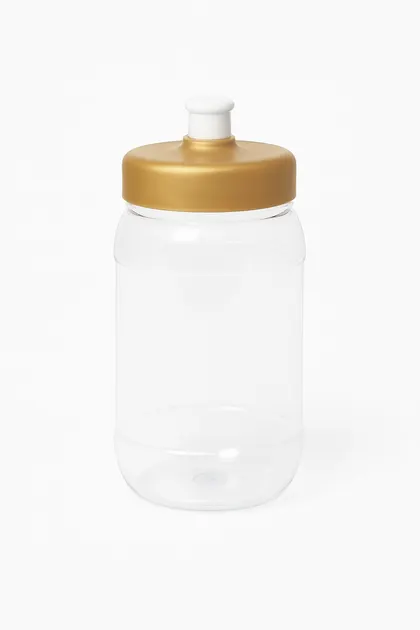 Tapa con Chupón para Vaso Color Dorado