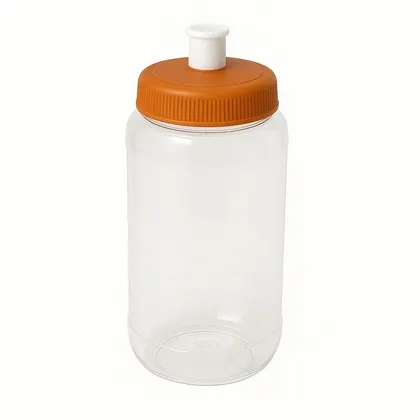 Tapa con Chupón para Vaso Color Naranja