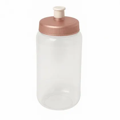 Tapa con Chupón para Vaso Color Rose Gold